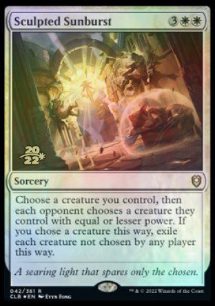 Sculpted Sunburst [Commander Legends: Battle for Baldur's Gate Prerelease Promos] | Rock City Comics