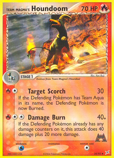 Team Magma's Houndoom (34/95) [EX: Team Magma vs Team Aqua] | Rock City Comics