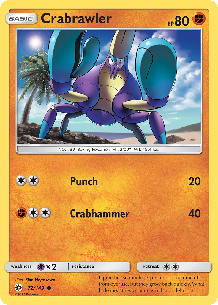 Crabrawler (72/149) [Sun & Moon: Base Set] | Rock City Comics