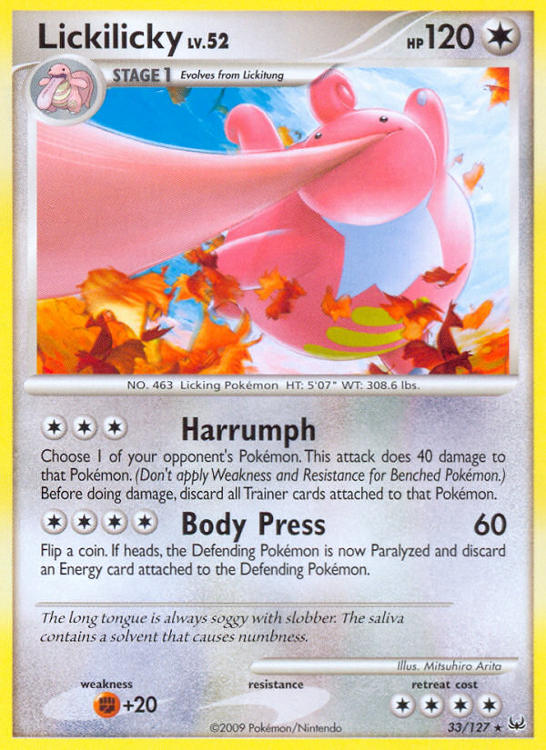 Lickilicky (33/127) [Platinum: Base Set] | Rock City Comics