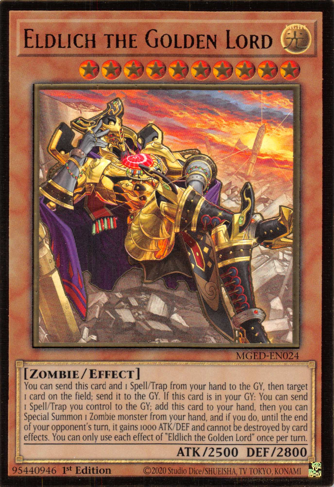 Eldlich the Golden Lord (Alternate Art) [MGED-EN024] Gold Rare | Rock City Comics