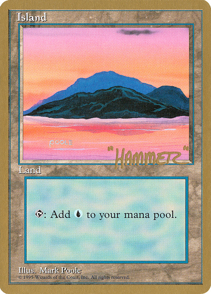 Island (shr369) (Shawn "Hammer" Regnier) [Pro Tour Collector Set] | Rock City Comics