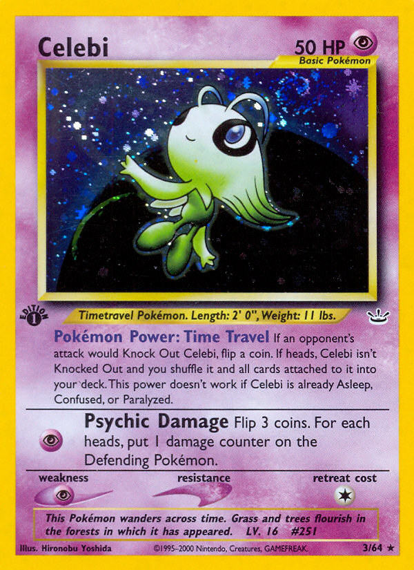 Celebi (3/64) [Neo Revelation 1st Edition] | Rock City Comics