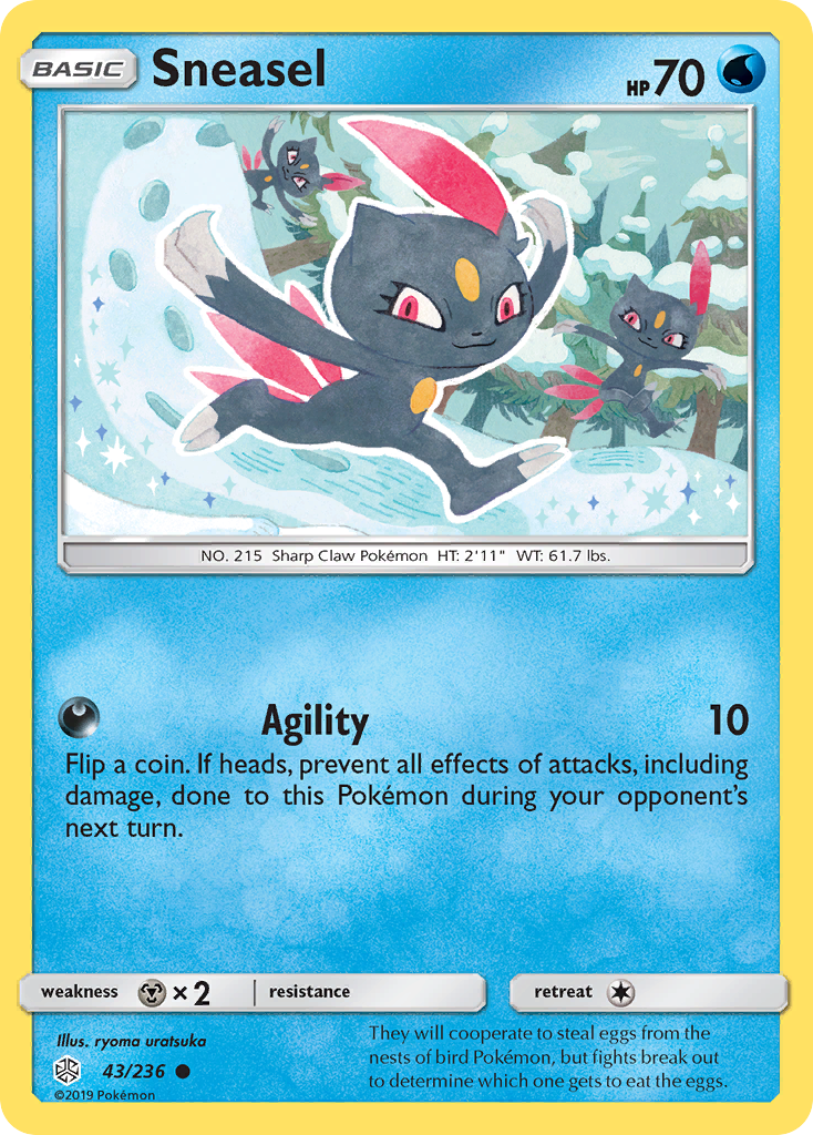 Sneasel (43/236) [Sun & Moon: Cosmic Eclipse] | Rock City Comics