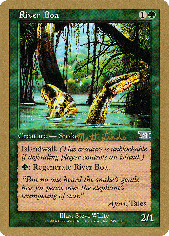 River Boa (Matt Linde) [World Championship Decks 1999] | Rock City Comics