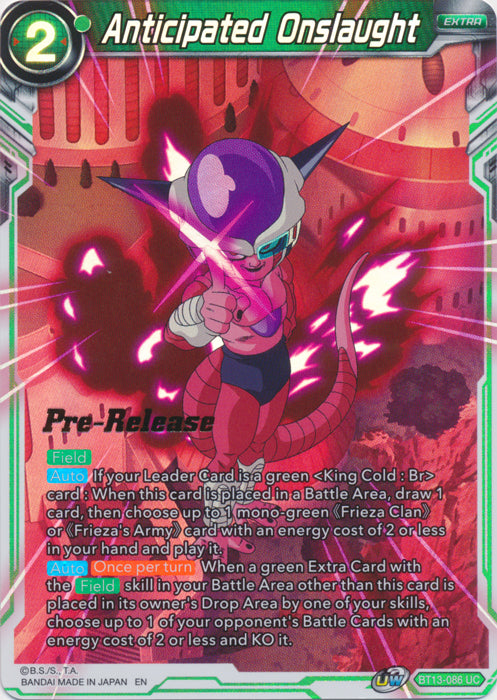 Anticipated Onslaught (BT13-086) [Supreme Rivalry Prerelease Promos] | Rock City Comics