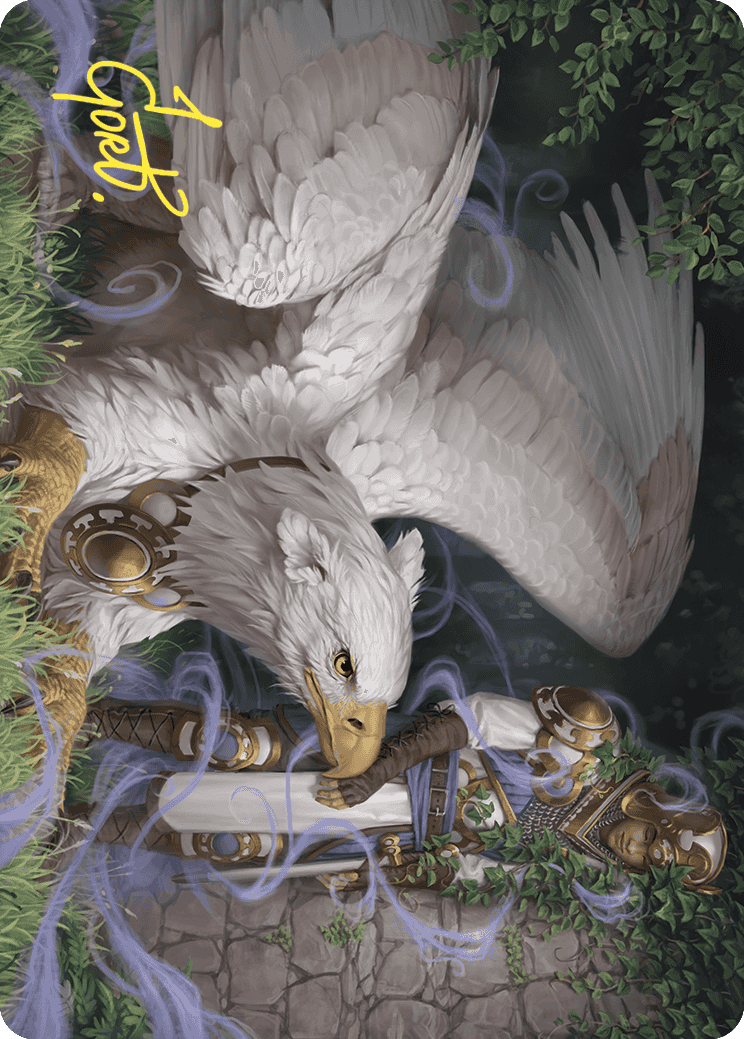 Dutiful Griffin Art Card (Gold-Stamped Signature) [Wilds of Eldraine Art Series] | Rock City Comics