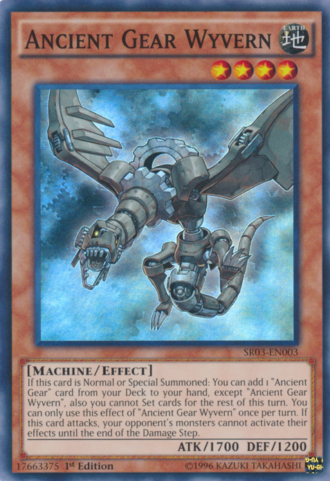 Ancient Gear Wyvern [SR03-EN003] Super Rare | Rock City Comics