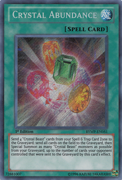 Crystal Abundance [RYMP-EN051] Secret Rare | Rock City Comics