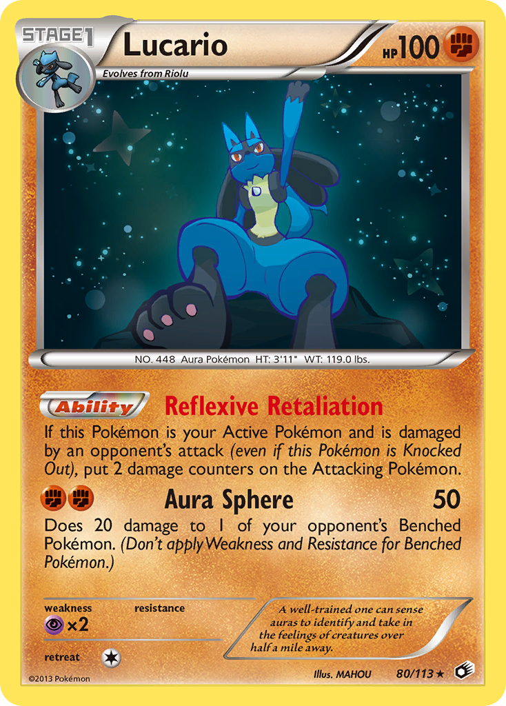 Lucario (80/113) [Black & White: Legendary Treasures] | Rock City Comics