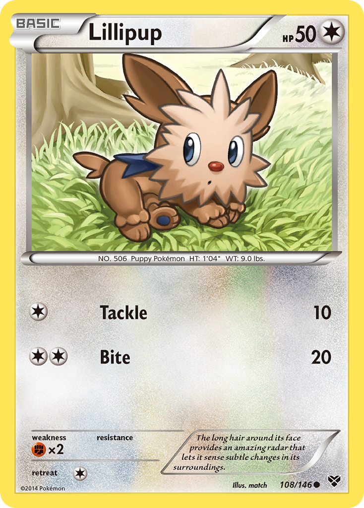 Lillipup (108/146) [XY: Base Set] | Rock City Comics