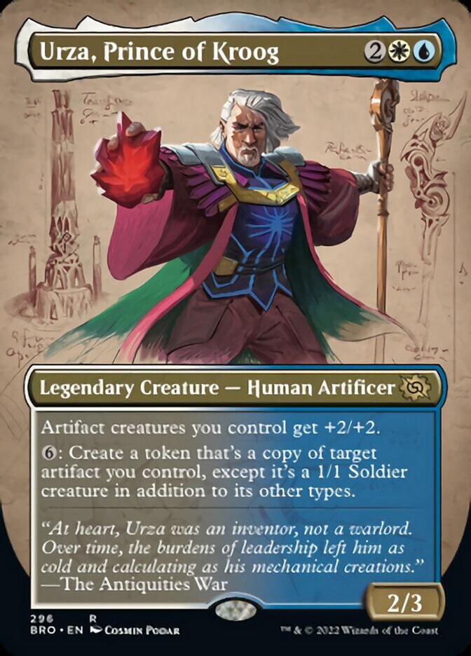 Urza, Prince of Kroog (Borderless Alternate Art) [The Brothers' War] | Rock City Comics