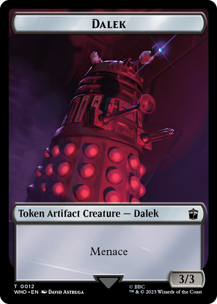 Dalek // Food (0025) Double-Sided Token [Doctor Who Tokens] | Rock City Comics