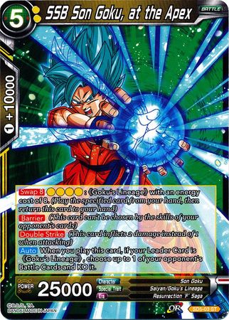 SSB Son Goku, at the Apex (Starter Deck - The Crimson Saiyan) (SD5-03) [Colossal Warfare] | Rock City Comics