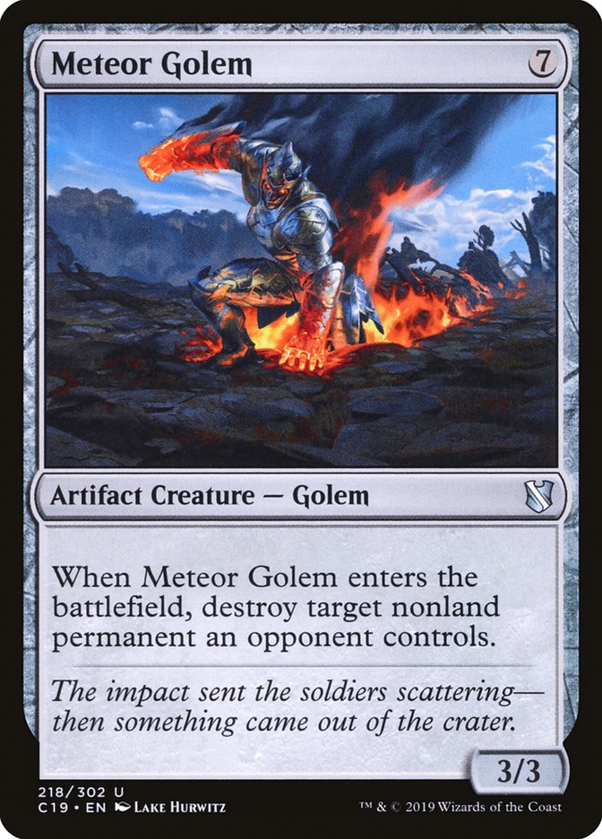 Meteor Golem [Commander 2019] | Rock City Comics