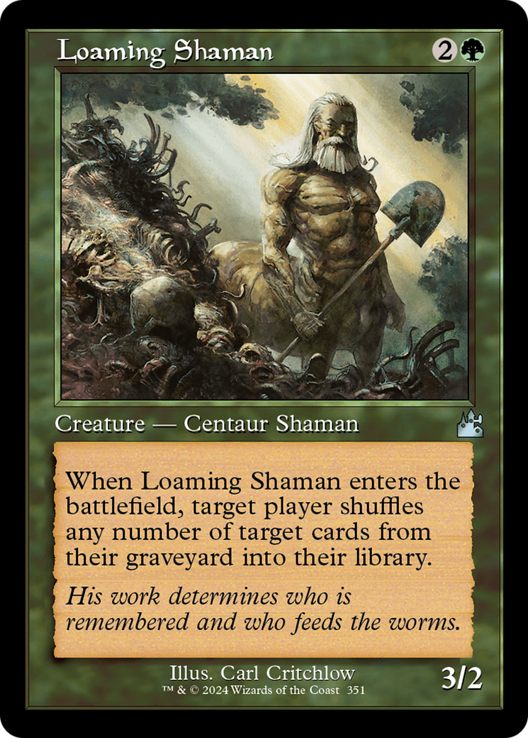 Loaming Shaman (Retro Frame) [Ravnica Remastered] | Rock City Comics