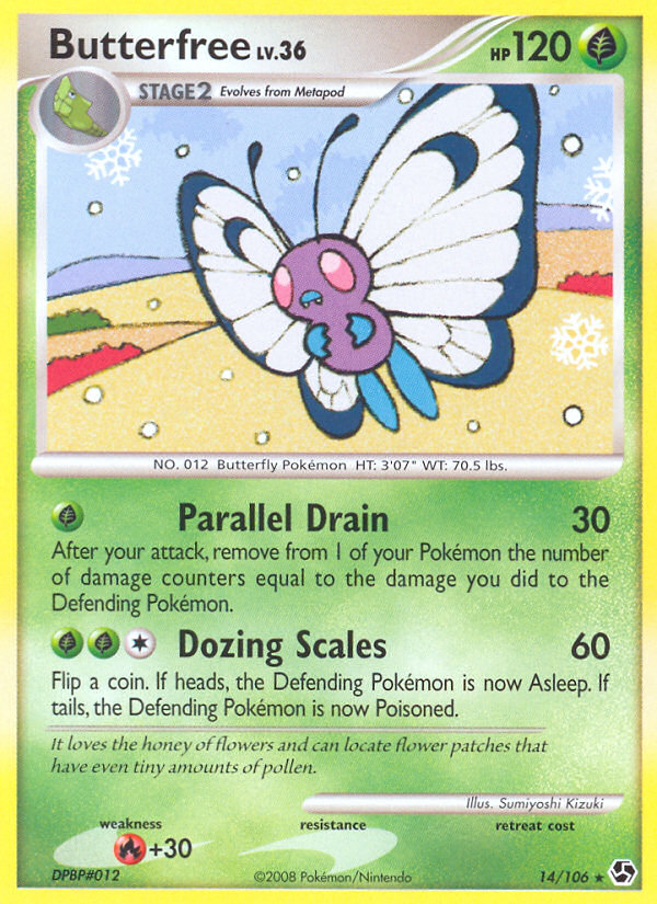 Butterfree (14/106) [Diamond & Pearl: Great Encounters] | Rock City Comics