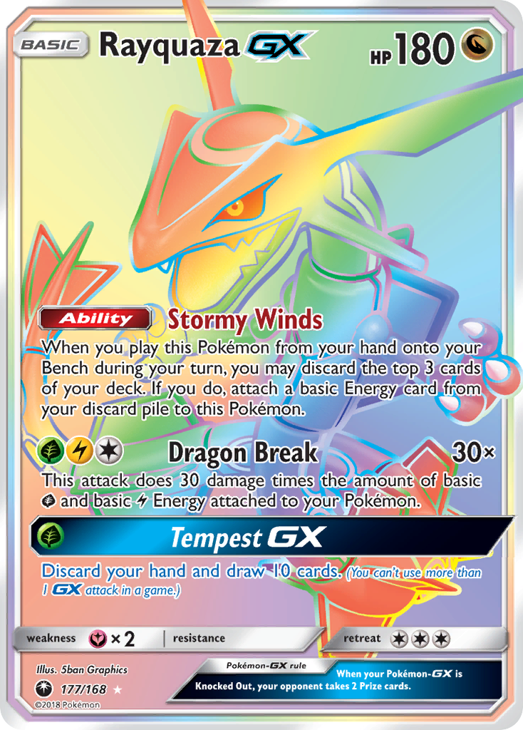 Rayquaza GX (177/168) [Sun & Moon: Celestial Storm] | Rock City Comics