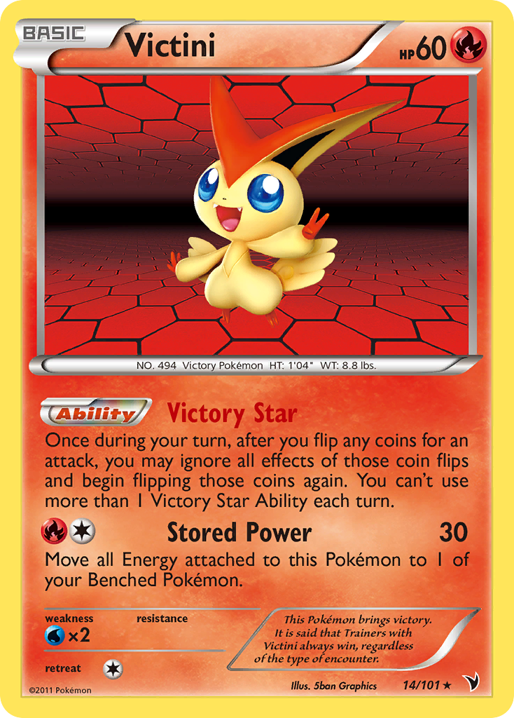 Victini (14/101) [Black & White: Noble Victories] | Rock City Comics