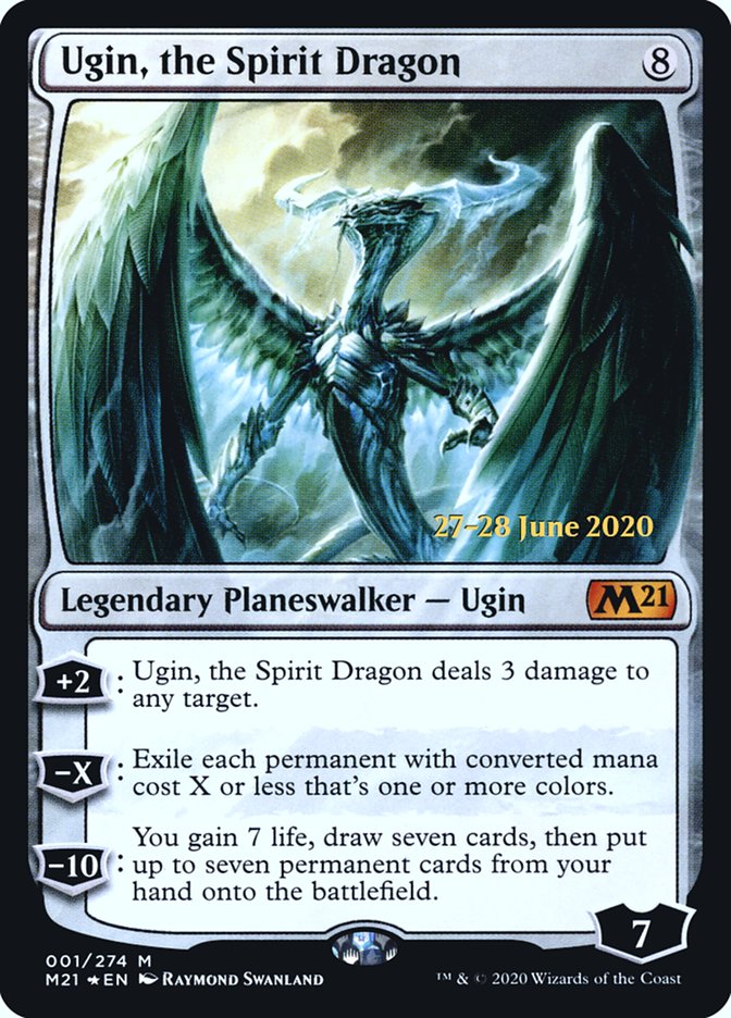 Ugin, the Spirit Dragon  [Core Set 2021 Prerelease Promos] | Rock City Comics