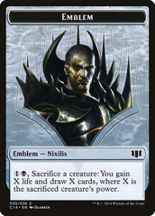 Ob Nixilis of the Black Oath Emblem // Zombie (016/036) Double-sided Token [Commander 2014 Tokens] | Rock City Comics