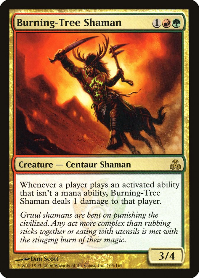 Burning-Tree Shaman [Guildpact] | Rock City Comics