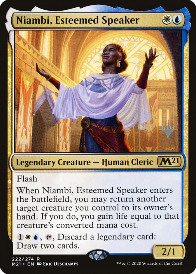 Niambi, Esteemed Speaker (Promo Pack) [Core Set 2021 Promos] | Rock City Comics