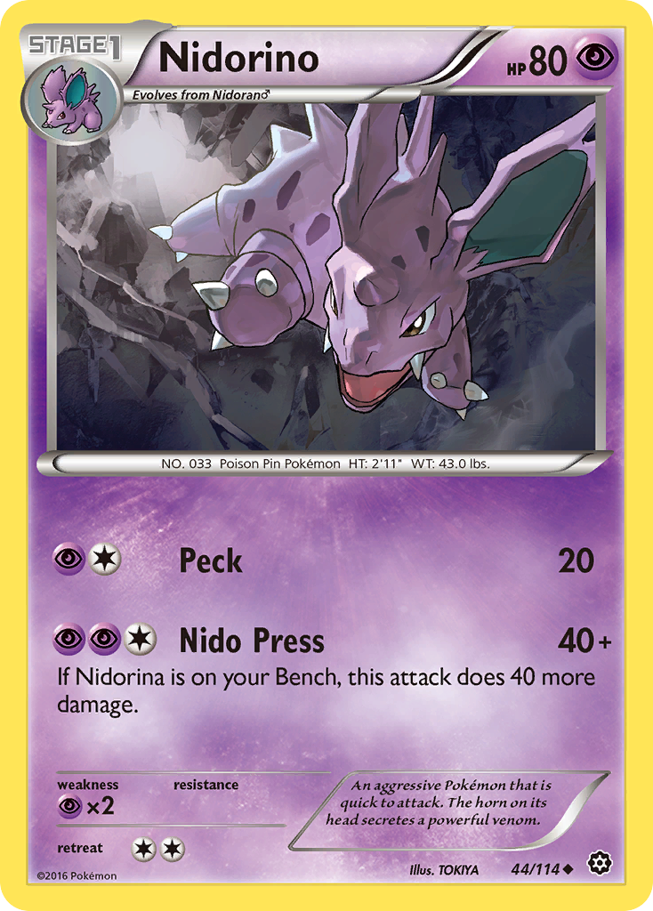 Nidorino (44/114) [XY: Steam Siege] | Rock City Comics