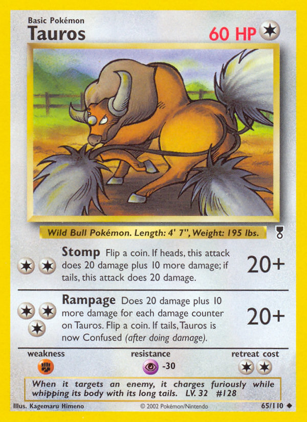 Tauros (65/110) [Legendary Collection] | Rock City Comics