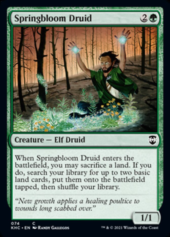 Springbloom Druid [Kaldheim Commander] | Rock City Comics