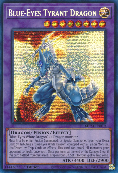 Blue-Eyes Tyrant Dragon [MP23-EN019] Prismatic Secret Rare | Rock City Comics