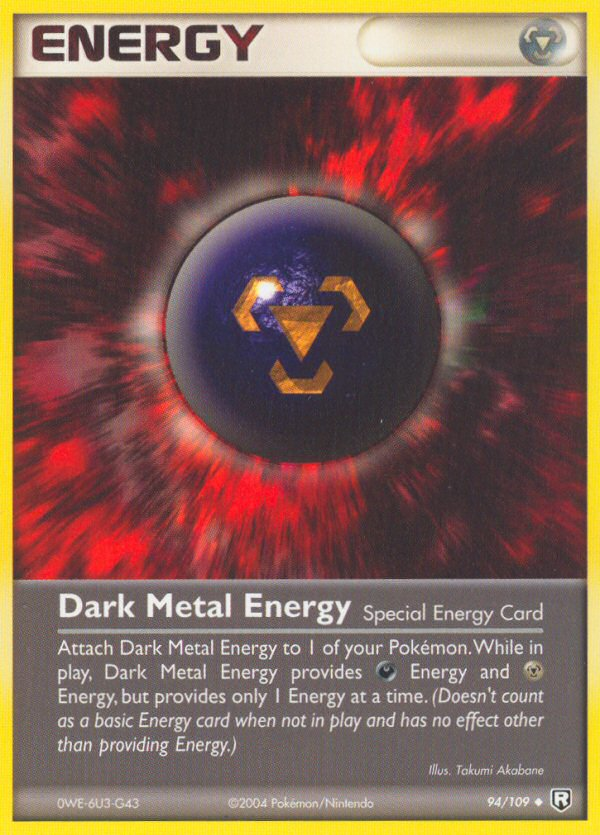 Dark Metal Energy (94/109) [EX: Team Rocket Returns] | Rock City Comics