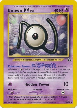 Unown [N] (50/75) [Neo Discovery Unlimited] | Rock City Comics