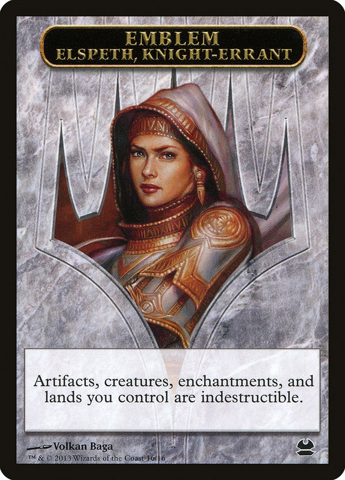 Elspeth, Knight-Errant Emblem [Modern Masters Tokens] | Rock City Comics