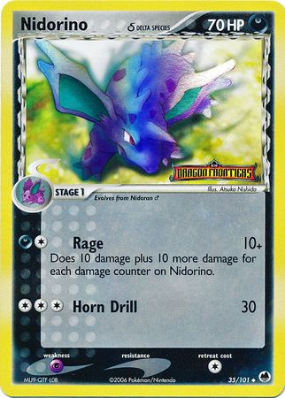 Nidorino (35/101) (Delta Species) (Stamped) [EX: Dragon Frontiers] | Rock City Comics