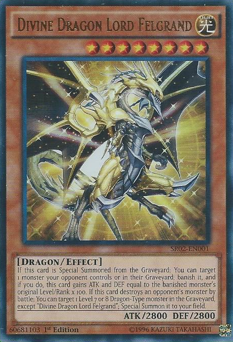 Divine Dragon Lord Felgrand [SR02-EN001] Ultra Rare | Rock City Comics