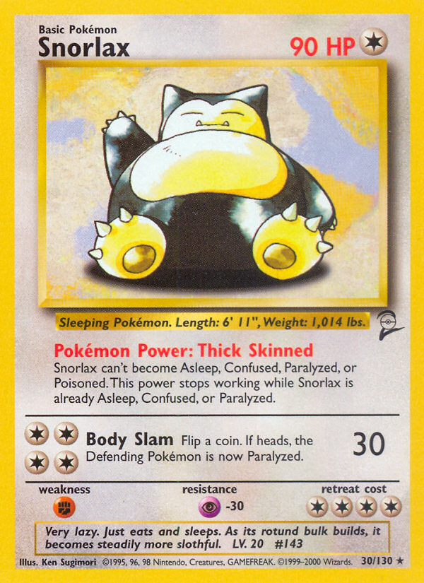 Snorlax (30/130) [Base Set 2] | Rock City Comics