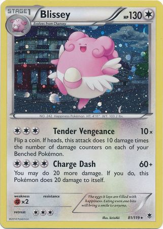 Blissey (81/119) (Cosmos Holo) [XY: Phantom Forces] | Rock City Comics