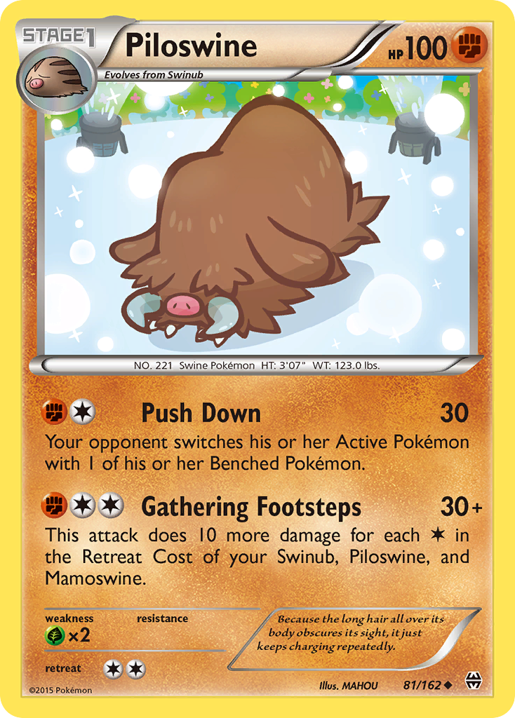 Piloswine (81/162) [XY: BREAKthrough] | Rock City Comics