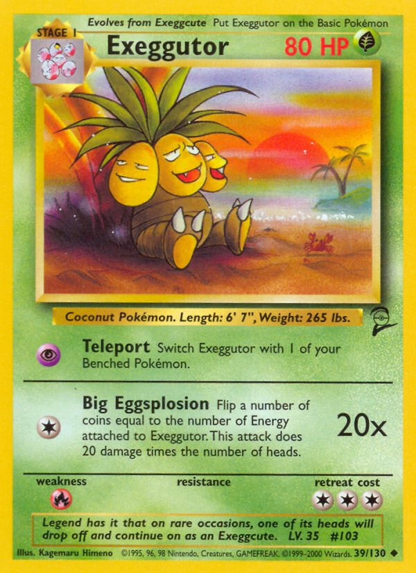 Exeggutor (39/130) [Base Set 2] | Rock City Comics