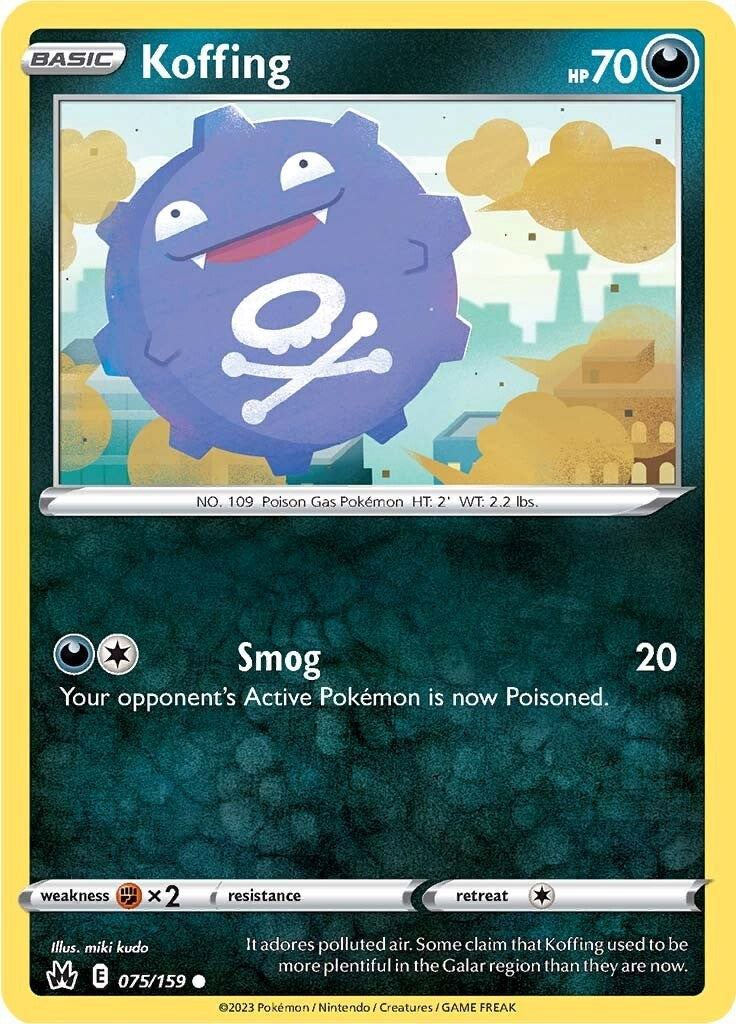 Koffing (075/159) [Sword & Shield: Crown Zenith] | Rock City Comics