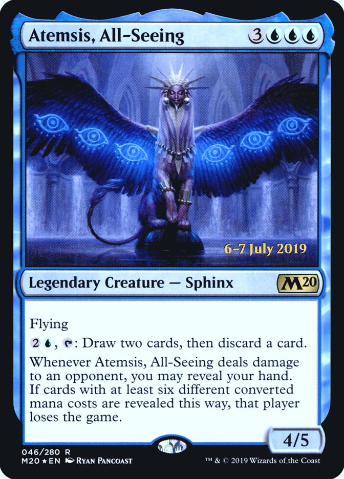 Atemsis, All-Seeing  [Core Set 2020 Prerelease Promos] | Rock City Comics