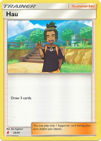 Hau (23/30) [Sun & Moon: Trainer Kit - Lycanroc] | Rock City Comics