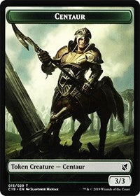 Centaur // Egg Double-sided Token [Commander 2019 Tokens] | Rock City Comics