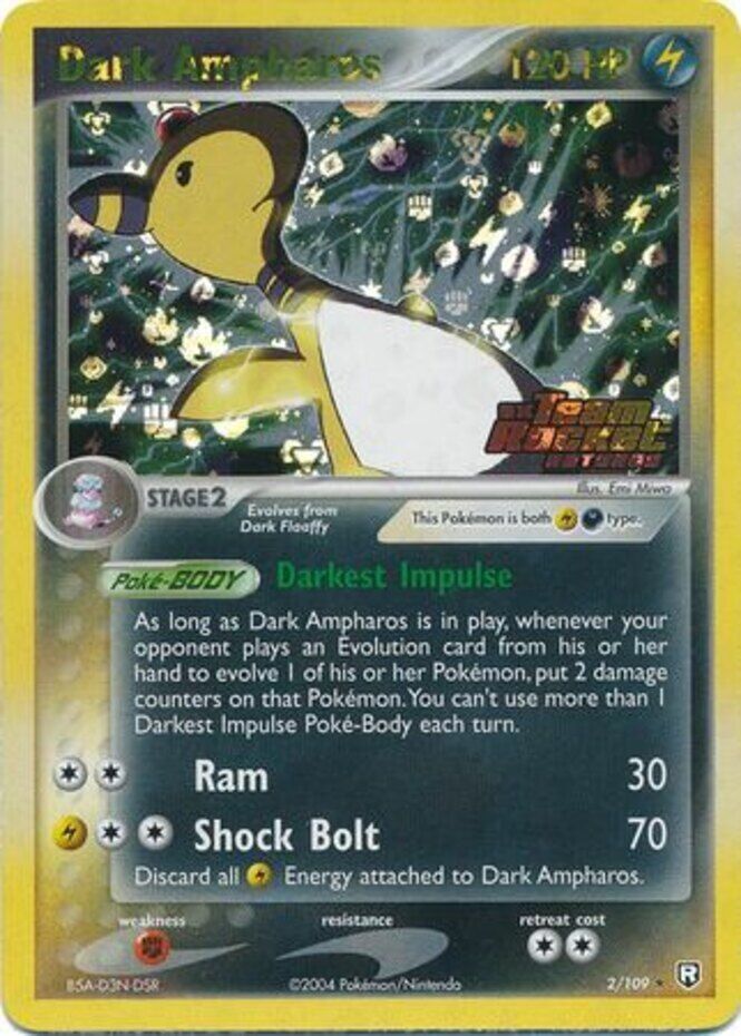 Dark Ampharos (2/109) (Stamped) [EX: Team Rocket Returns] | Rock City Comics