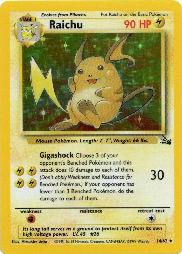 Raichu (14/62) [Fossil Unlimited] | Rock City Comics