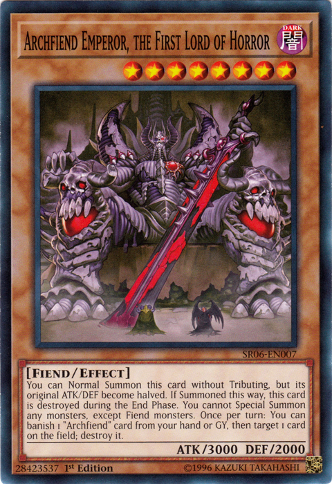 Archfiend Emperor, the First Lord of Horror [SR06-EN007] Common | Rock City Comics