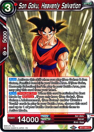 Son Goku, Heavenly Salvation [BT7-004] | Rock City Comics