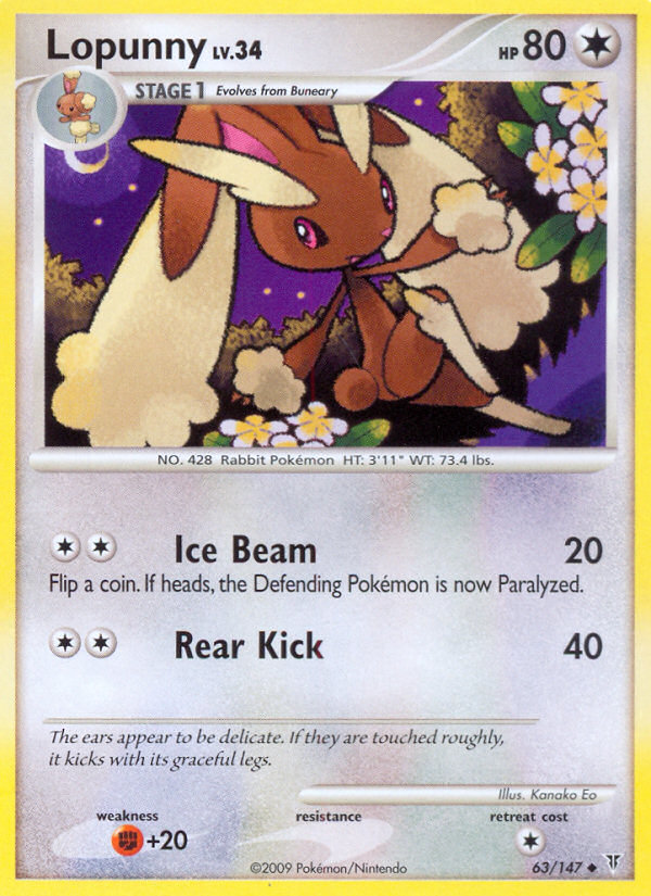 Lopunny (63/147) [Platinum: Supreme Victors] | Rock City Comics