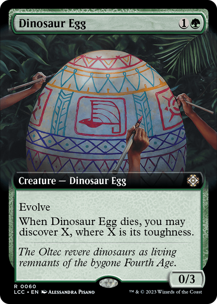 Dinosaur Egg (Extended Art) [The Lost Caverns of Ixalan Commander] | Rock City Comics